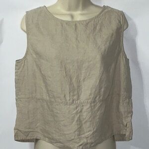 Valerie Stevens, Linen Top, Size L